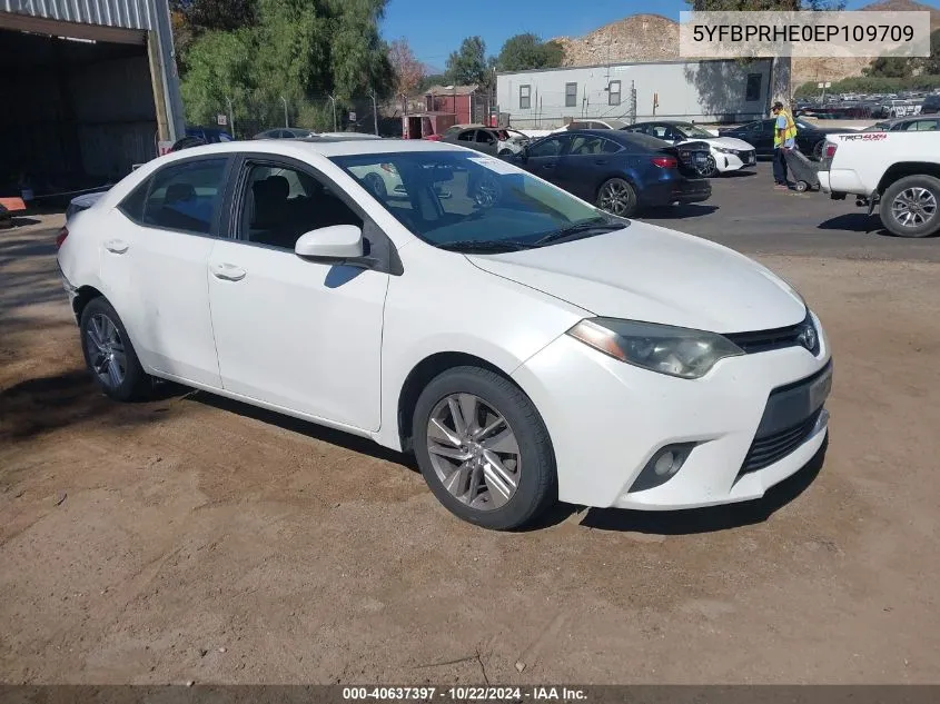 2014 Toyota Corolla Eco/Eco Plus/Eco Premium VIN: 5YFBPRHE0EP109709 Lot: 40637397