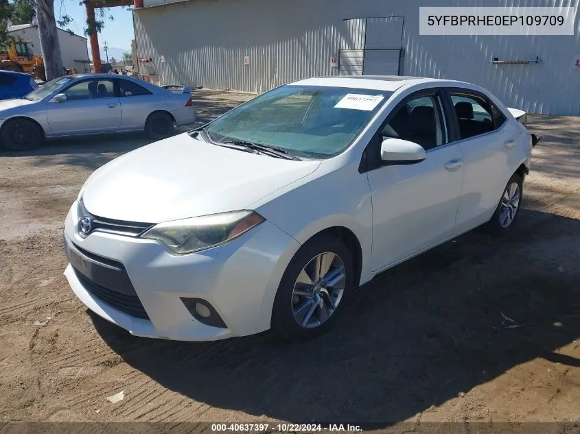 2014 Toyota Corolla Eco/Eco Plus/Eco Premium VIN: 5YFBPRHE0EP109709 Lot: 40637397