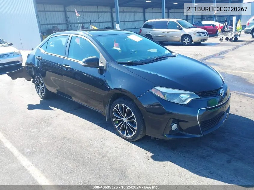 2014 Toyota Corolla S Plus VIN: 2T1BURHE0EC220267 Lot: 40695326