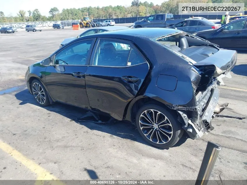 2014 Toyota Corolla S Plus VIN: 2T1BURHE0EC220267 Lot: 40695326