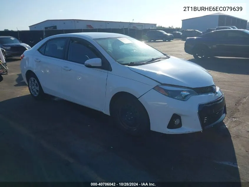 2014 Toyota Corolla S VIN: 2T1BURHE6EC079639 Lot: 40706042