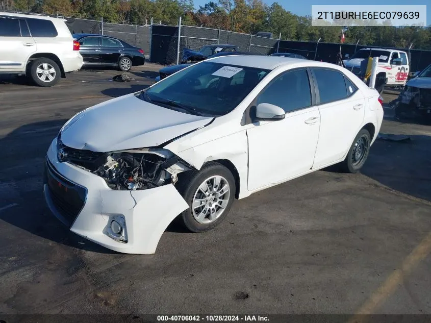 2014 Toyota Corolla S VIN: 2T1BURHE6EC079639 Lot: 40706042