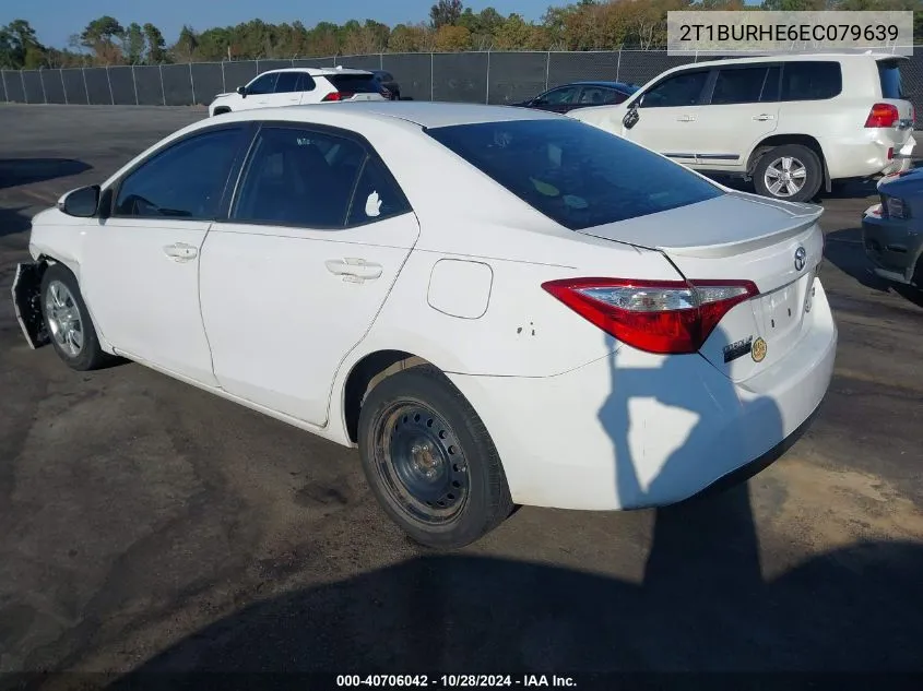 2014 Toyota Corolla S VIN: 2T1BURHE6EC079639 Lot: 40706042