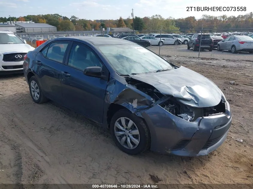 2T1BURHE9EC073558 2014 Toyota Corolla Le