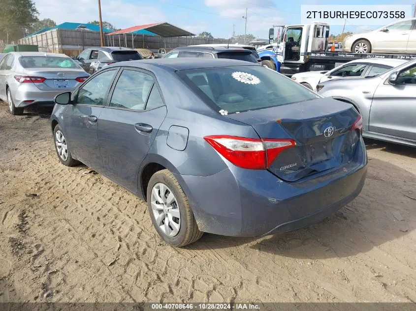 2T1BURHE9EC073558 2014 Toyota Corolla Le