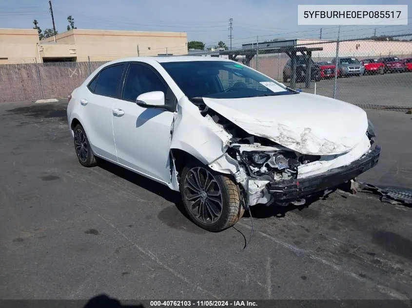 5YFBURHE0EP085517 2014 Toyota Corolla L/Le/Le Pls/Prm/S/S Pls