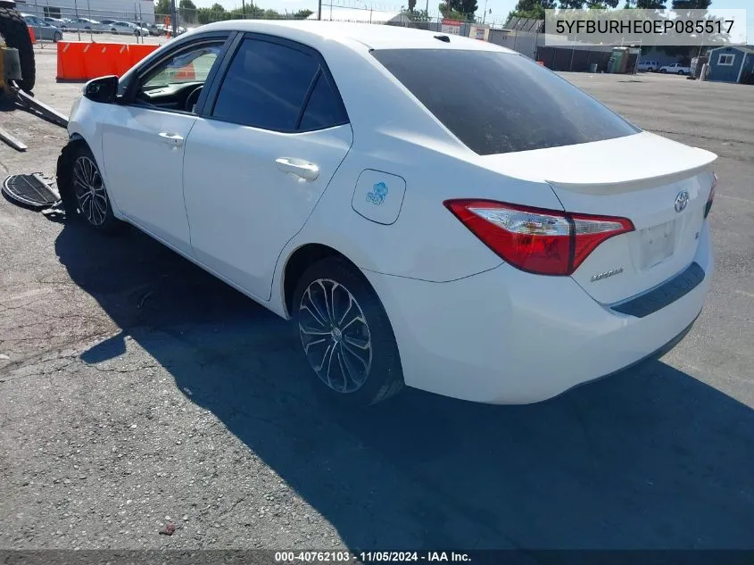 5YFBURHE0EP085517 2014 Toyota Corolla L/Le/Le Pls/Prm/S/S Pls