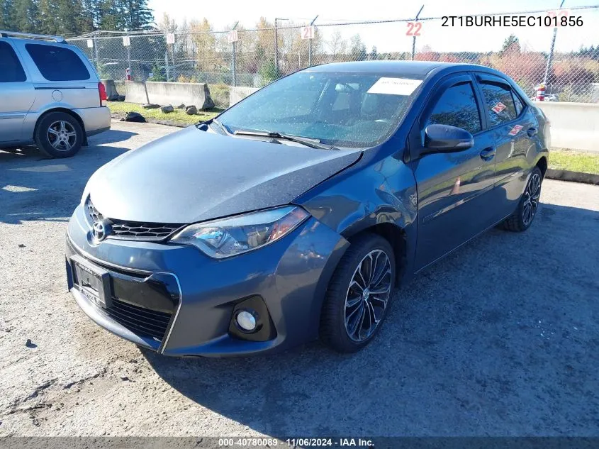 2014 Toyota Corolla S Plus VIN: 2T1BURHE5EC101856 Lot: 40780089