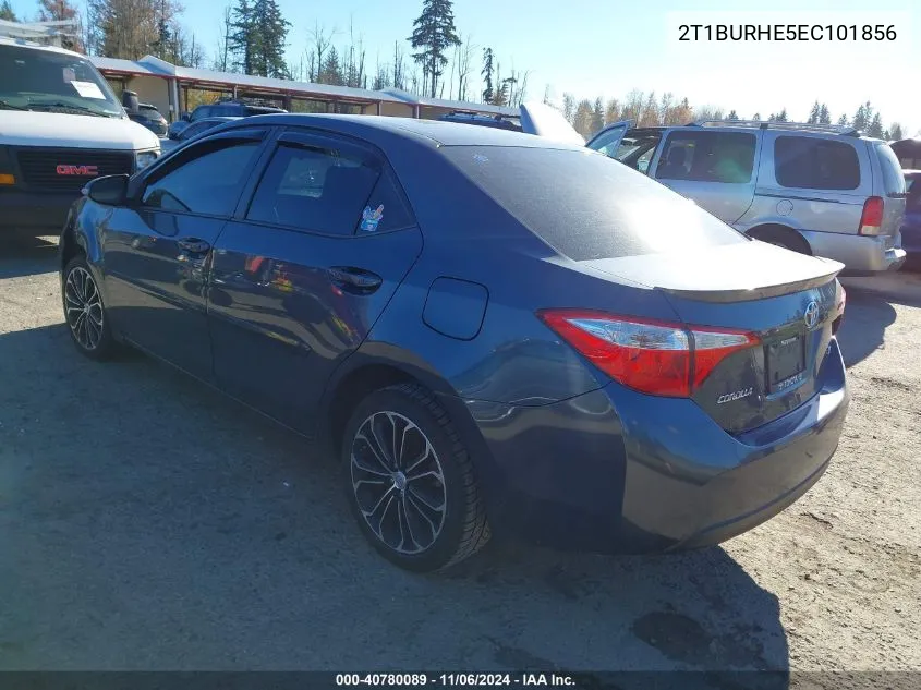 2014 Toyota Corolla S Plus VIN: 2T1BURHE5EC101856 Lot: 40780089