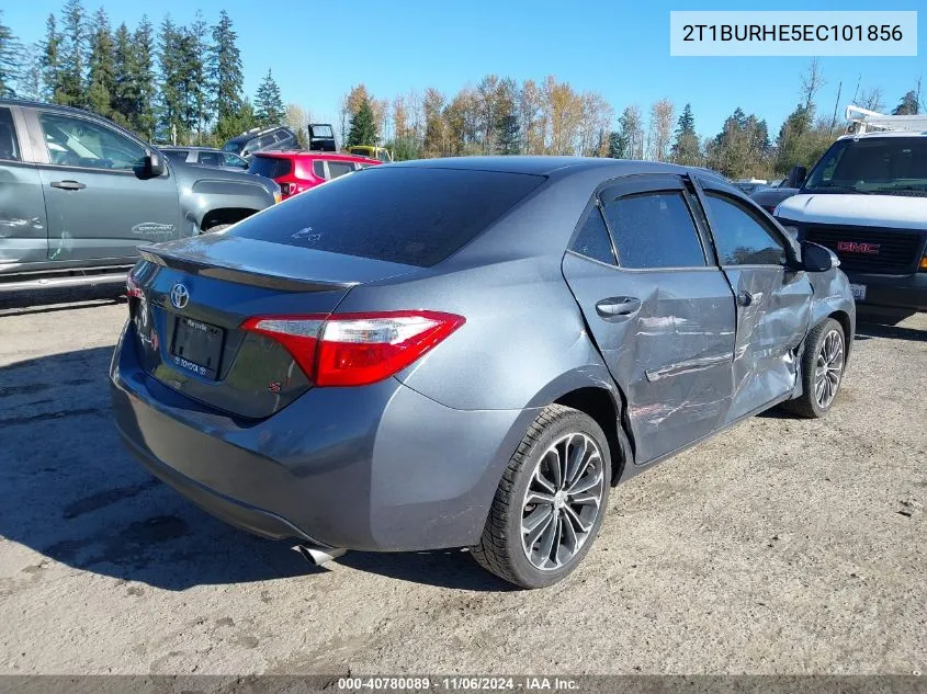 2014 Toyota Corolla S Plus VIN: 2T1BURHE5EC101856 Lot: 40780089