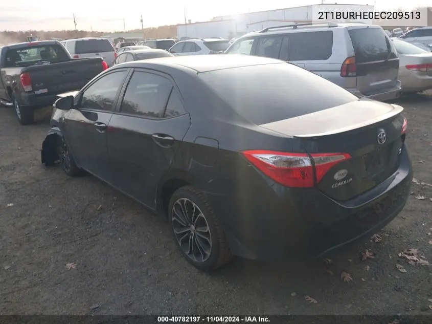 2014 Toyota Corolla S Plus VIN: 2T1BURHE0EC209513 Lot: 40782197