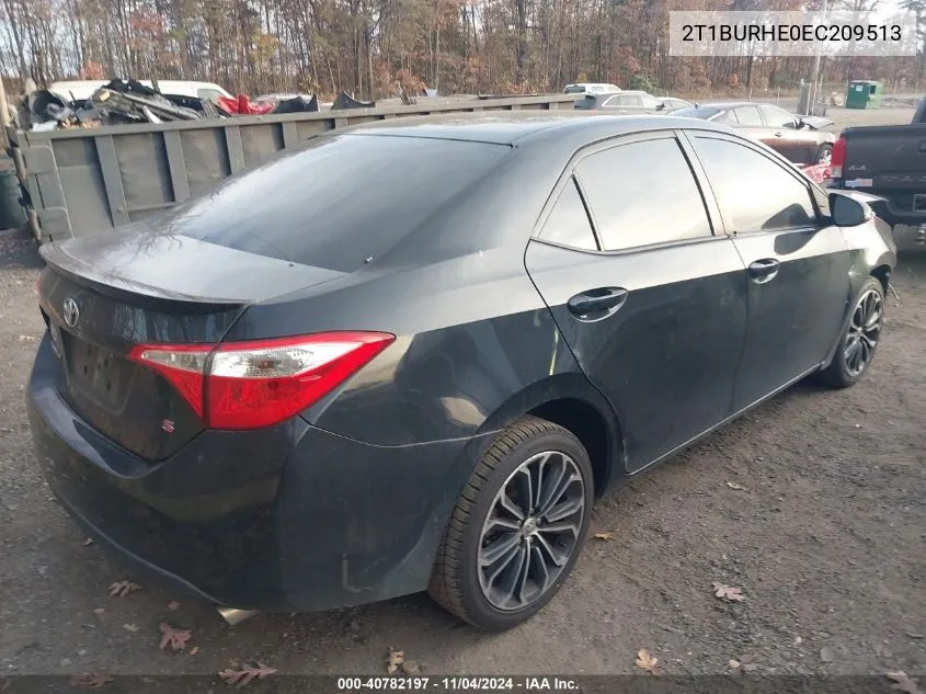 2014 Toyota Corolla S Plus VIN: 2T1BURHE0EC209513 Lot: 40782197