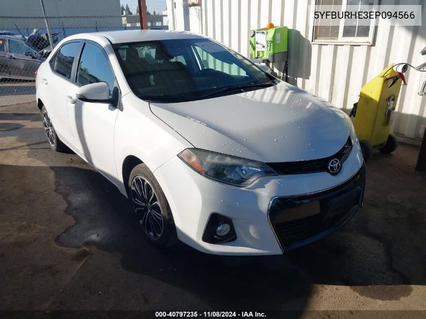 5YFBURHE3EP094566 2014 Toyota Corolla S Plus