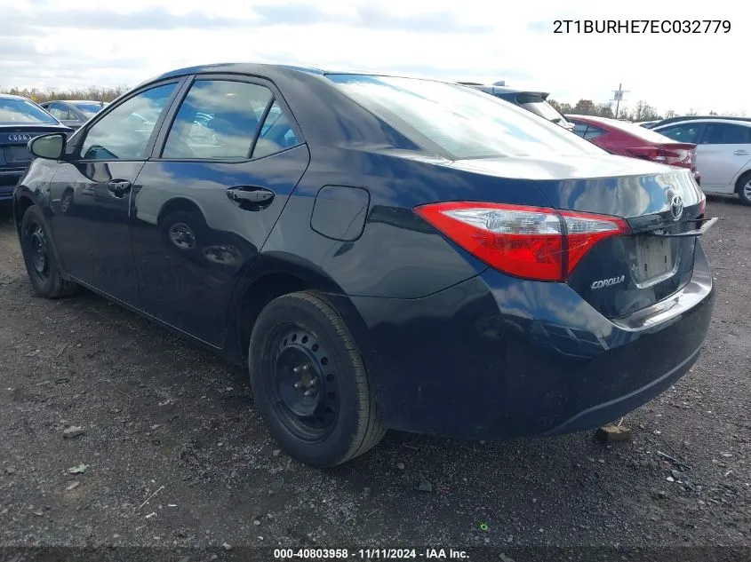 2014 Toyota Corolla Le VIN: 2T1BURHE7EC032779 Lot: 40803958