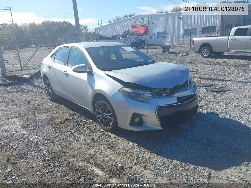 2014 Toyota Corolla S Plus VIN: 2T1BURHE4EC128076 Lot: 40804117