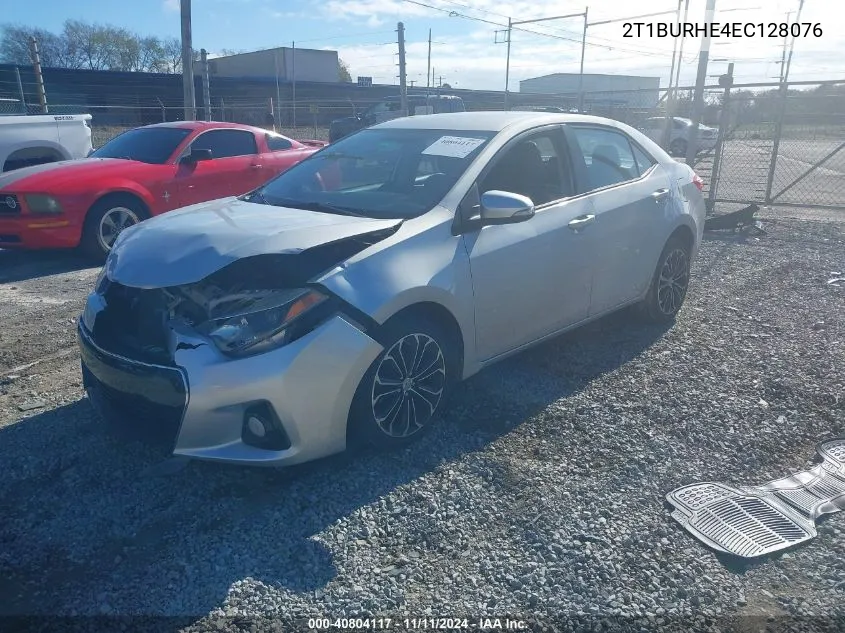 2014 Toyota Corolla S Plus VIN: 2T1BURHE4EC128076 Lot: 40804117