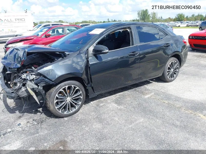 2014 Toyota Corolla S Plus VIN: 2T1BURHE8EC090450 Lot: 40826733