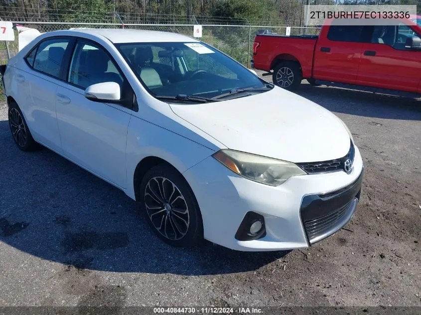 2014 Toyota Corolla S Plus VIN: 2T1BURHE7EC133336 Lot: 40844730