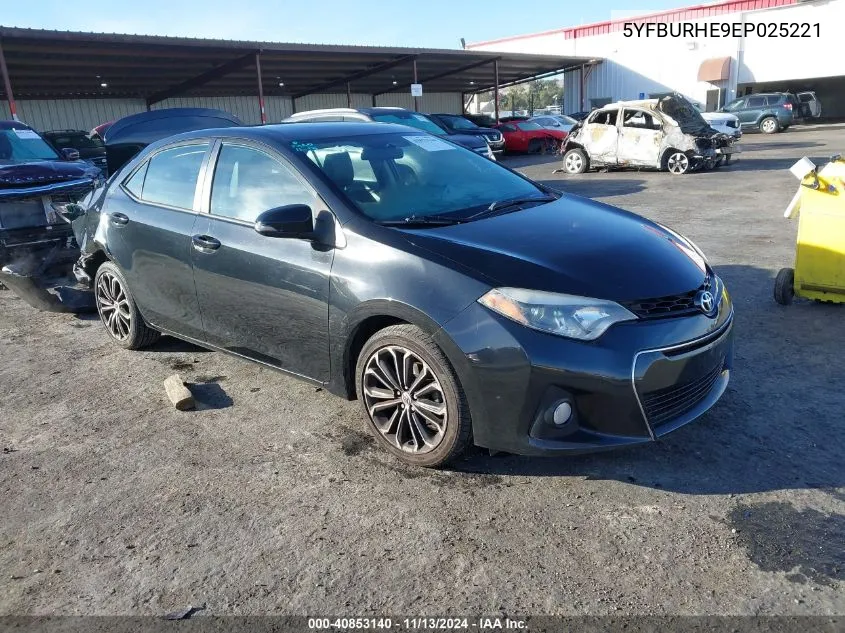 5YFBURHE9EP025221 2014 Toyota Corolla L/Le/Le Pls/Prm/S/S Pls