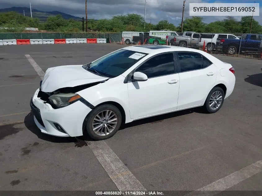 5YFBURHE8EP169052 2014 Toyota Corolla Le/Le Plus/Le Premium