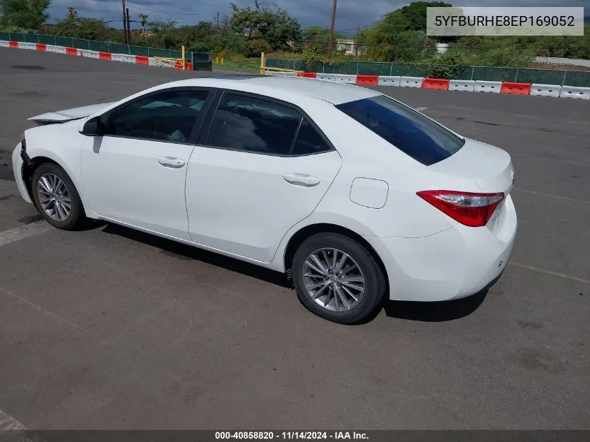 5YFBURHE8EP169052 2014 Toyota Corolla Le/Le Plus/Le Premium