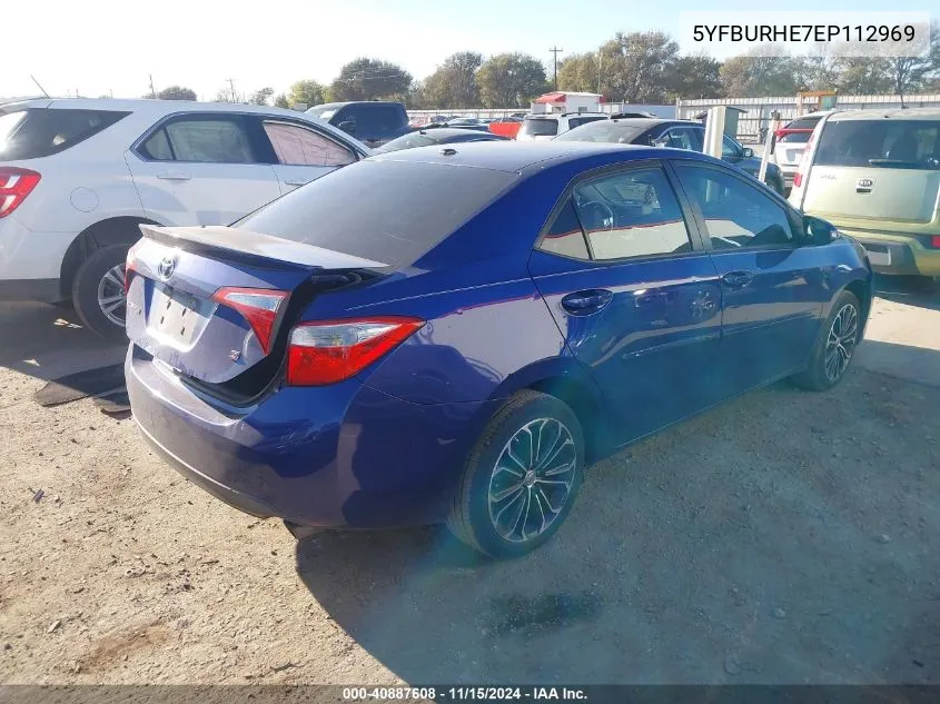 2014 Toyota Corolla L/Le/Le Pls/Prm/S/S Pls VIN: 5YFBURHE7EP112969 Lot: 40887608