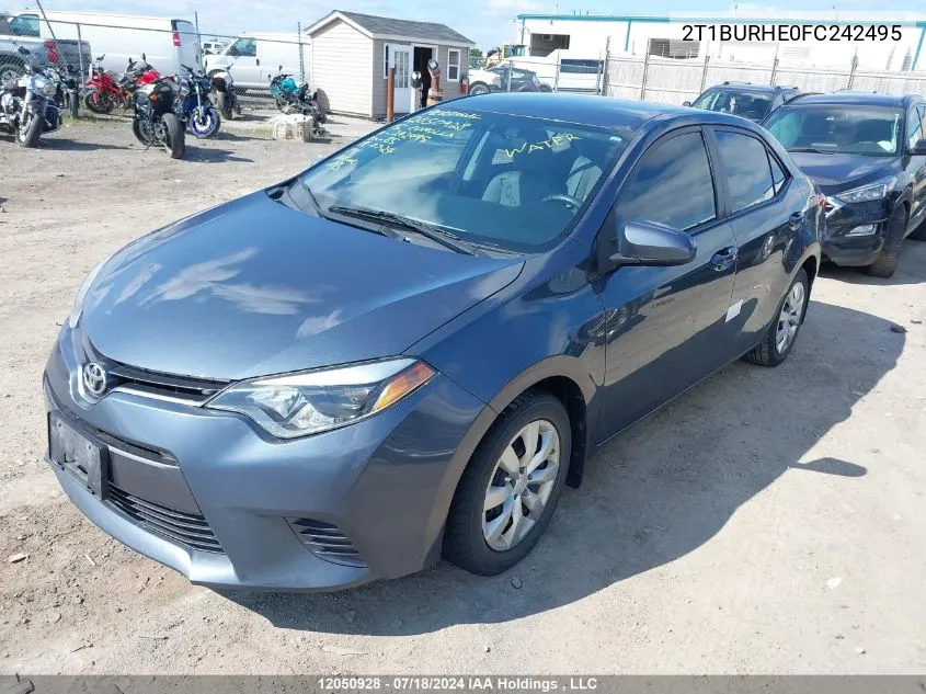 2T1BURHE0FC242495 2015 Toyota Corolla L/Le/Le Pls/Prm/S/S Pls