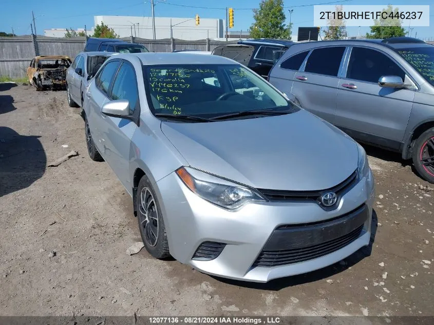 2T1BURHE1FC446237 2015 Toyota Corolla L/Le/Le Pls/Prm/S/S Pls