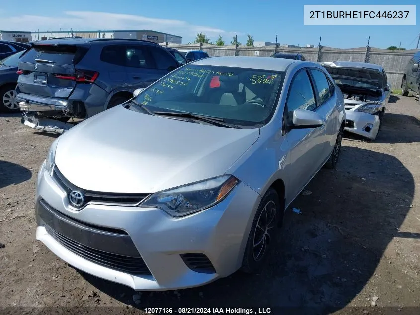 2T1BURHE1FC446237 2015 Toyota Corolla L/Le/Le Pls/Prm/S/S Pls