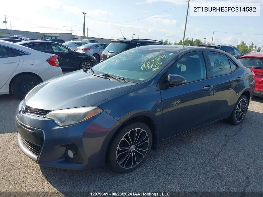 2T1BURHE5FC314582 2015 Toyota Corolla