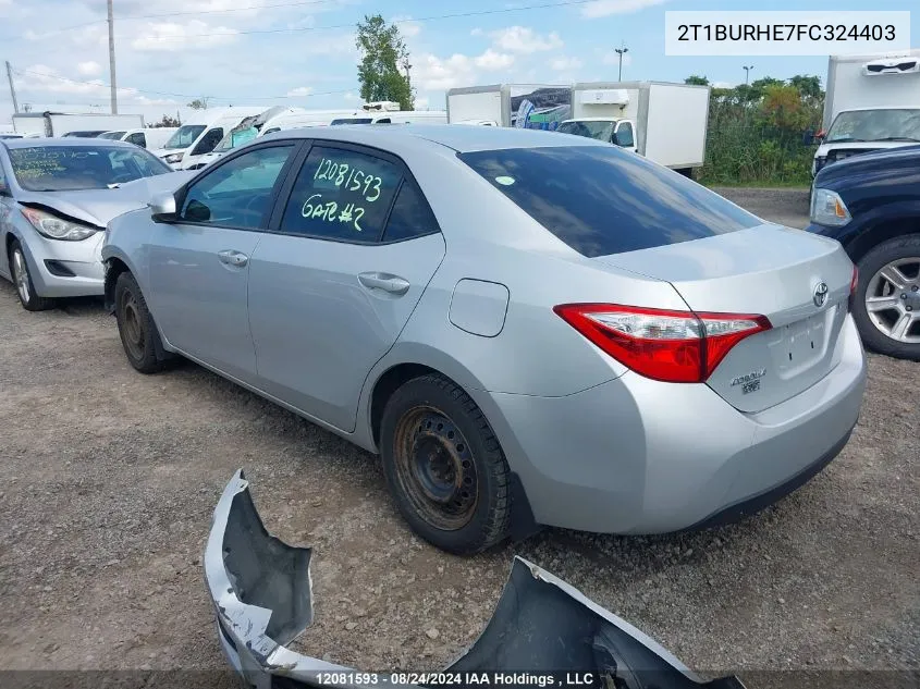 2T1BURHE7FC324403 2015 Toyota Corolla L/Le/Le Pls/Prm/S/S Pls