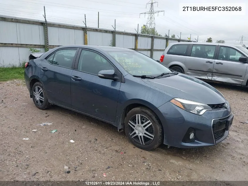 2T1BURHE5FC352068 2015 Toyota Corolla