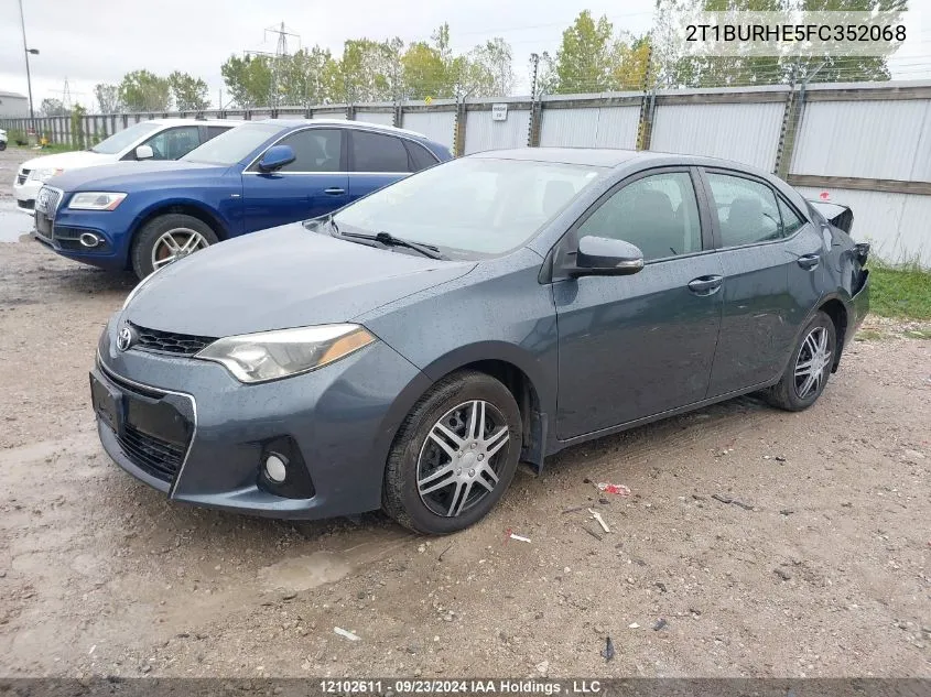 2T1BURHE5FC352068 2015 Toyota Corolla