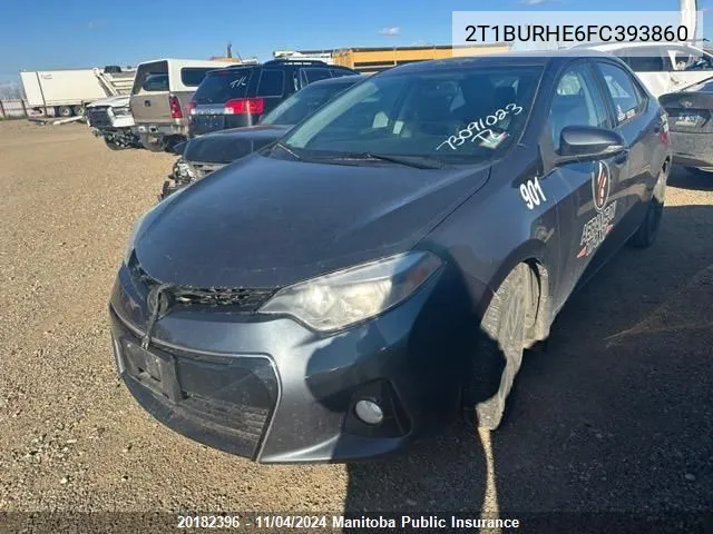 2015 Toyota Corolla S VIN: 2T1BURHE6FC393860 Lot: 20182396