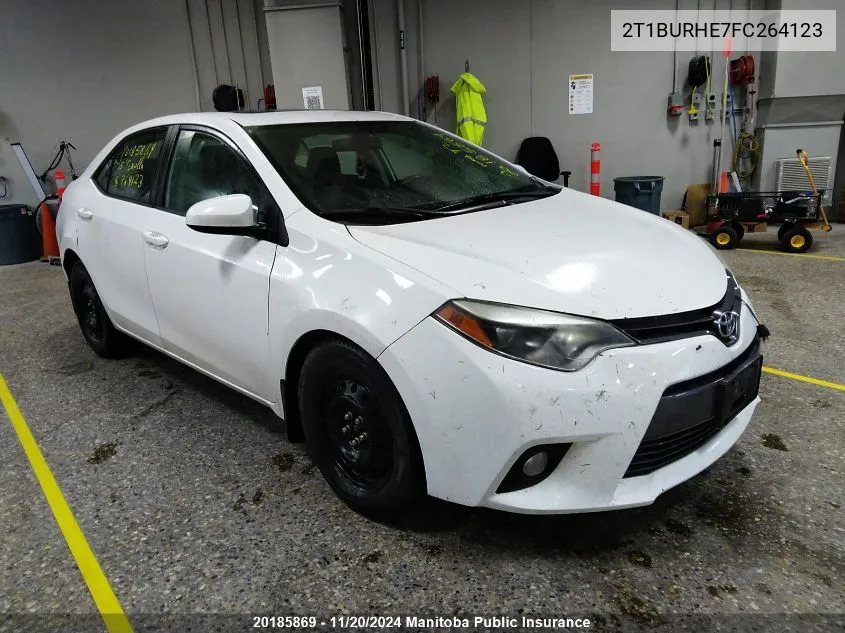 2015 Toyota Corolla Ce VIN: 2T1BURHE7FC264123 Lot: 20185869