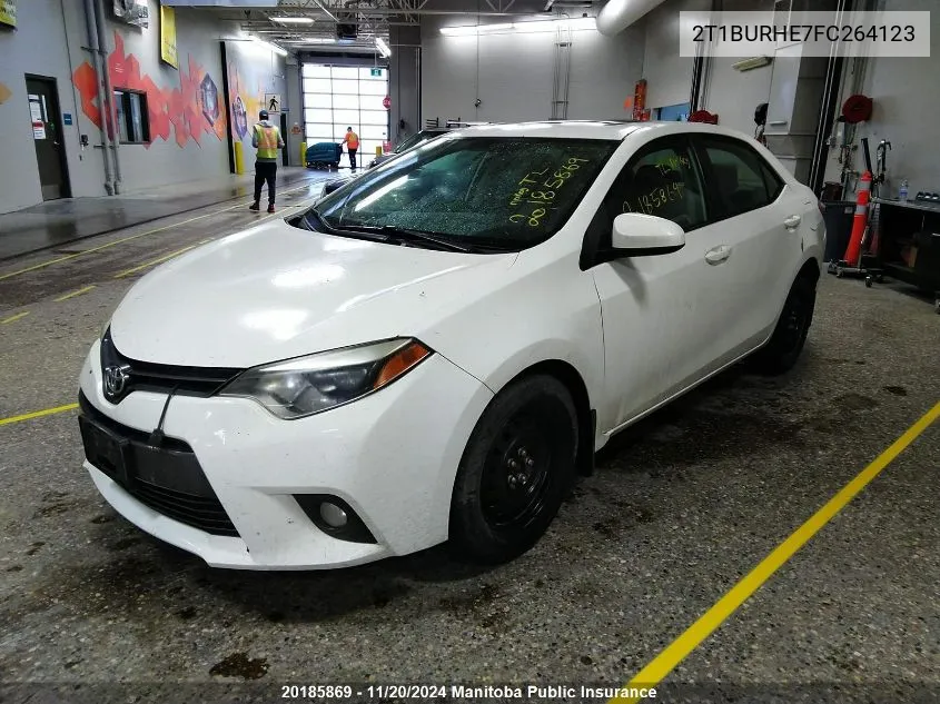 2015 Toyota Corolla Ce VIN: 2T1BURHE7FC264123 Lot: 20185869