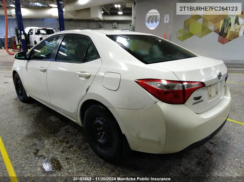 2015 Toyota Corolla Ce VIN: 2T1BURHE7FC264123 Lot: 20185869