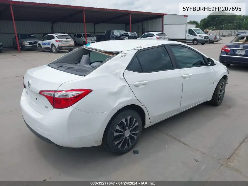 5YFBURHE9FP207695 2015 Toyota Corolla Le