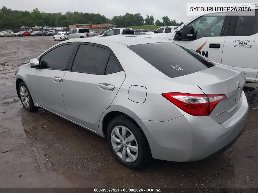 5YFBURHE0FP267056 2015 Toyota Corolla Le