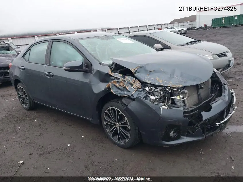 2T1BURHE1FC274825 2015 Toyota Corolla S Plus