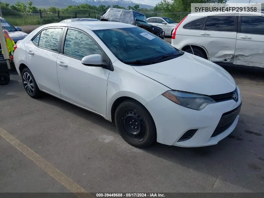 5YFBURHE4FP291358 2015 Toyota Corolla Le