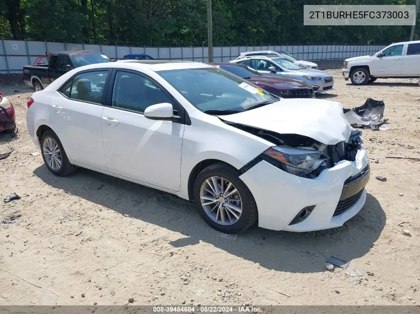 2015 Toyota Corolla Le Plus VIN: 2T1BURHE5FC373003 Lot: 39484604