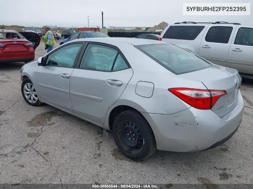 5YFBURHE2FP252395 2015 Toyota Corolla Le