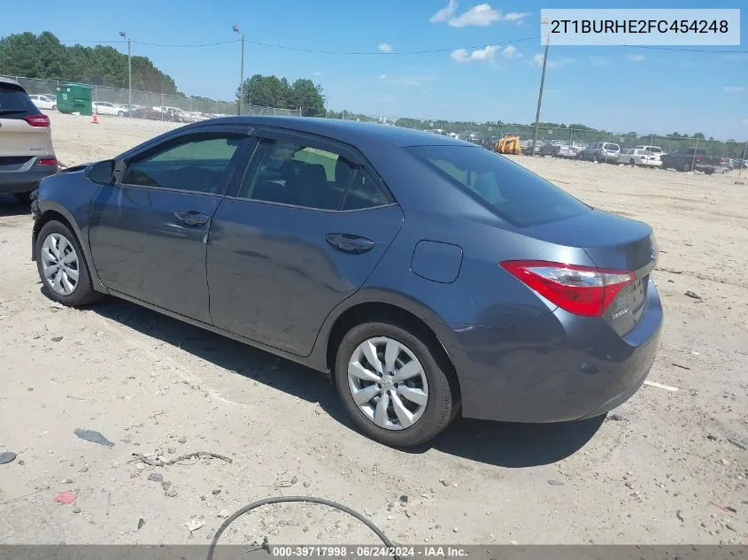 2T1BURHE2FC454248 2015 Toyota Corolla Le