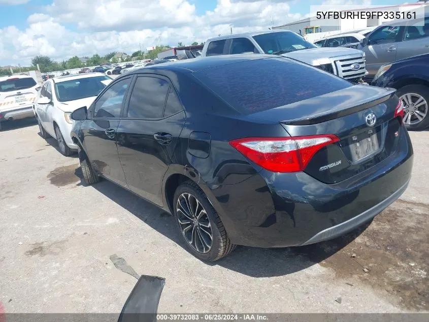 2015 Toyota Corolla S Plus VIN: 5YFBURHE9FP335161 Lot: 39732083