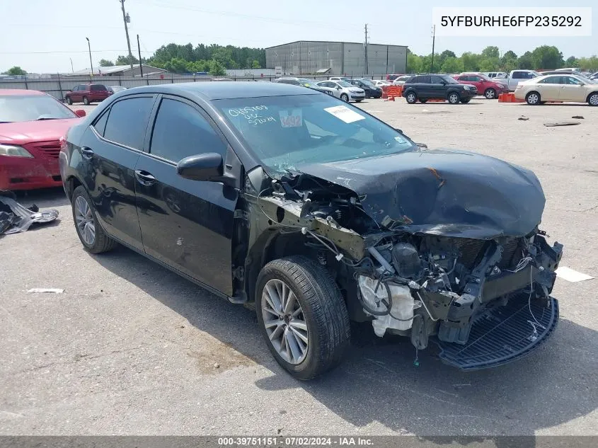 5YFBURHE6FP235292 2015 Toyota Corolla Le Plus