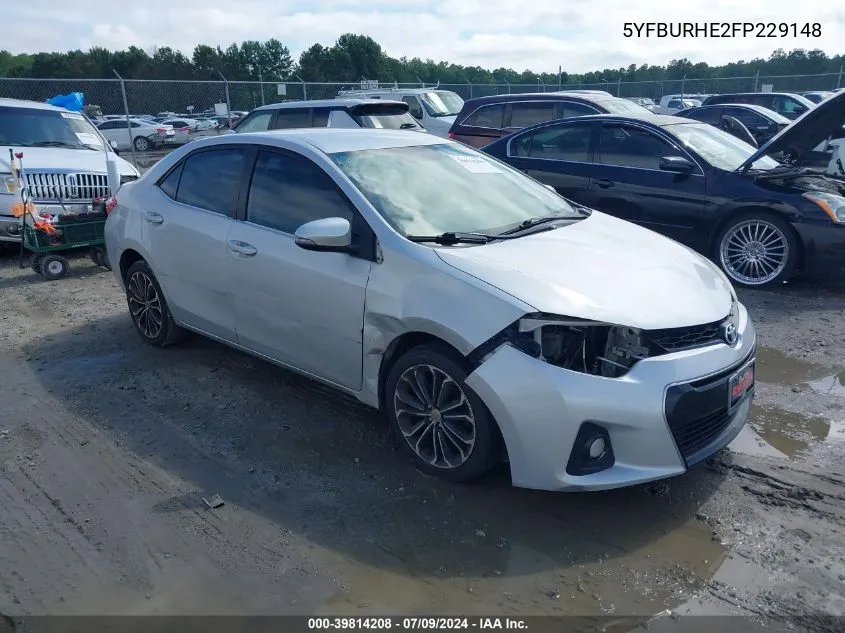 5YFBURHE2FP229148 2015 Toyota Corolla S Plus