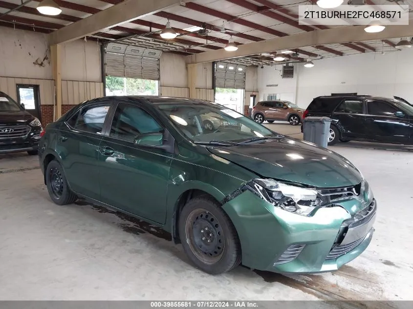 2T1BURHE2FC468571 2015 Toyota Corolla Le