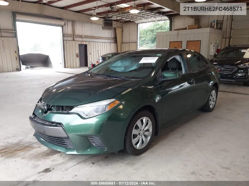 2T1BURHE2FC468571 2015 Toyota Corolla Le