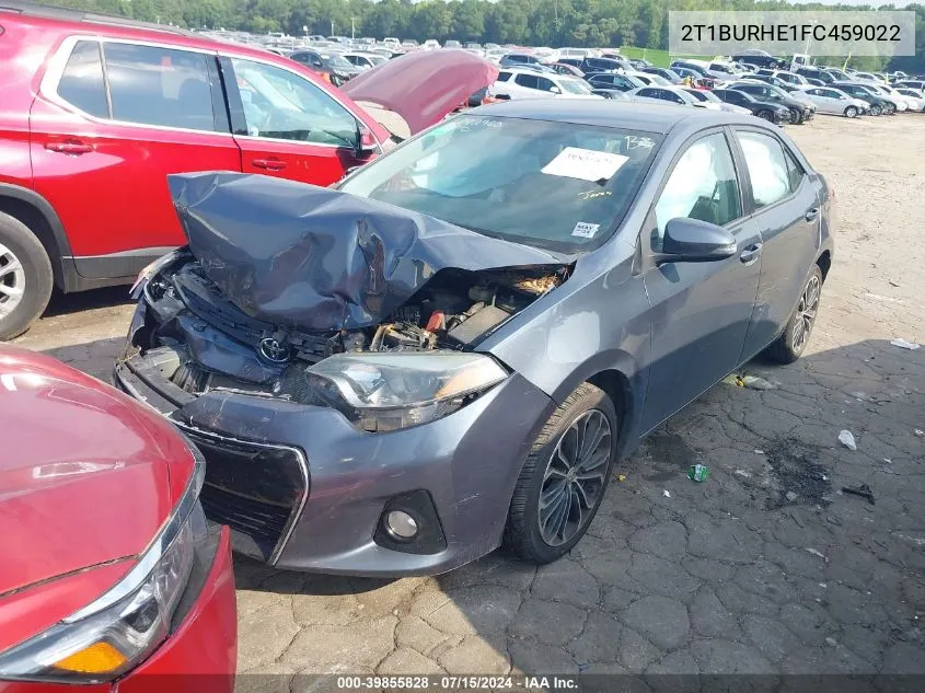 2015 Toyota Corolla S Plus VIN: 2T1BURHE1FC459022 Lot: 39855828